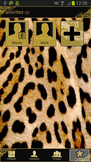 Leopard Theme for GO Contacts截图5