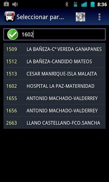 Madrid Bus Widget截图