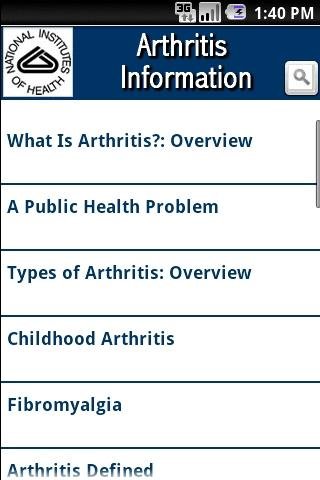 NIH: Arthritis Information截图1