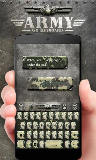 Army GO Keyboard Theme &amp; Emoji截图4