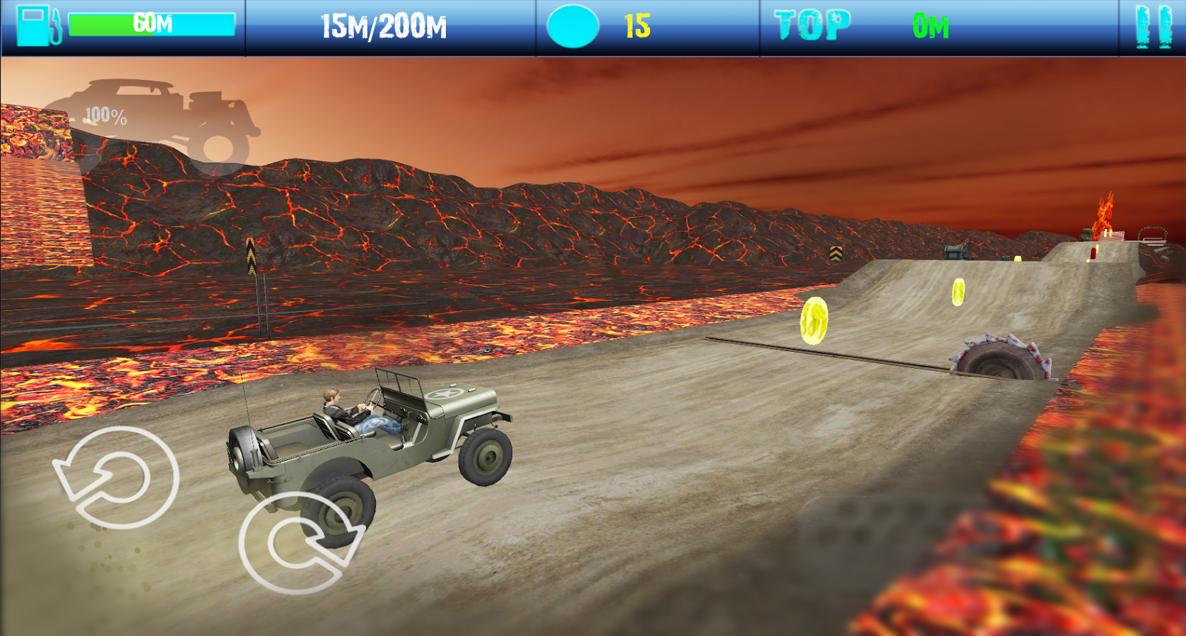 4x4 Hill Climb Racing 3d截图3