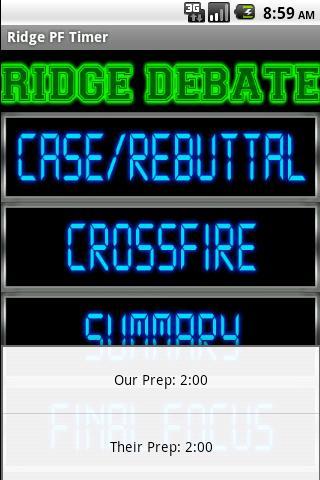 Ridge PF Debate Timer截图3