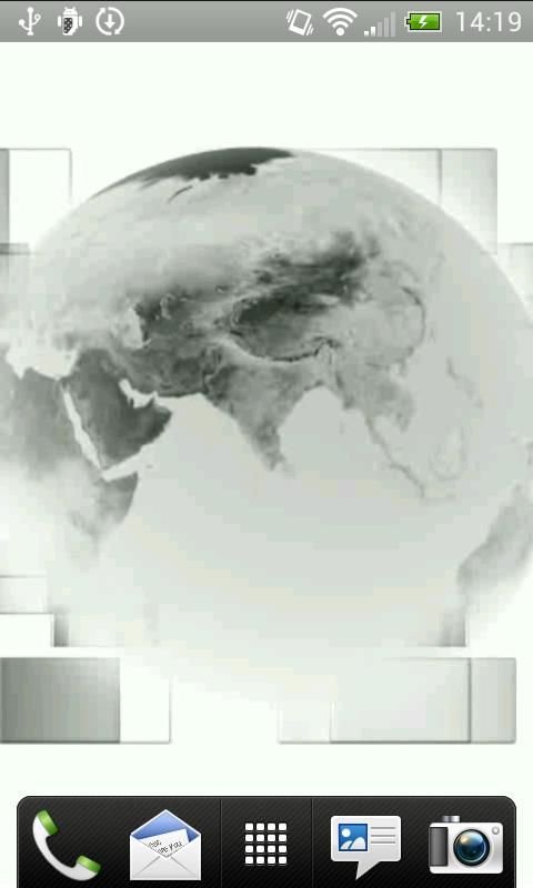 White Globe Live Wallpaper截图1