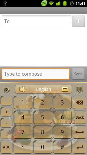 GO Keyboard Thanksgiving Day theme截图7