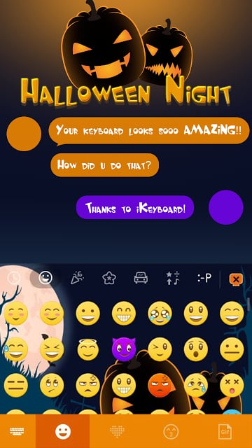 Halloween Night Keyboard Theme截图2