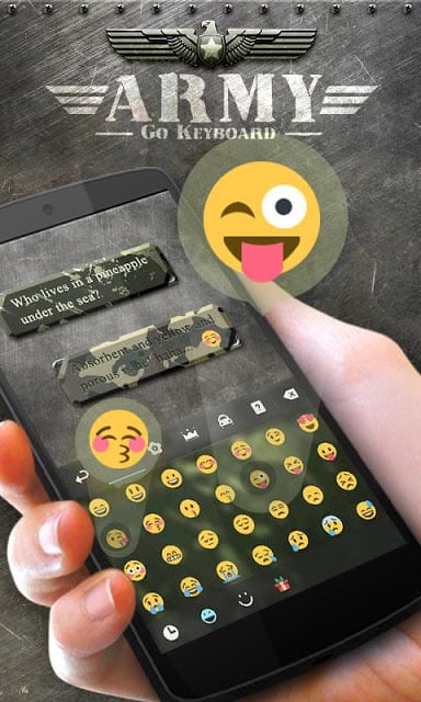 Army GO Keyboard Theme &amp; Emoji截图3