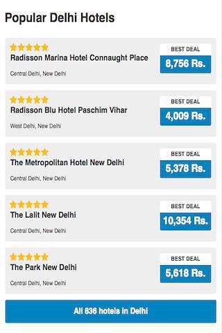 India Hotels Booking Che...截图1