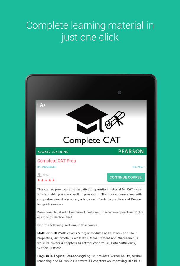 CAT: Pearson Test Prep截图3