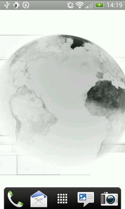 White Globe Live Wallpaper截图2