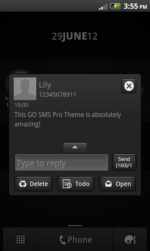 GO SMS Theme Elegance截图1