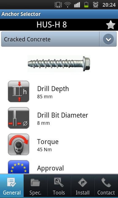 Hilti Anchor Selector截图3