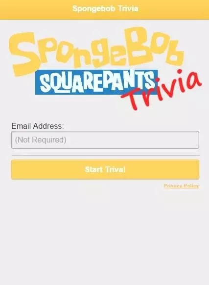 Sponge Bob Trivia截图2