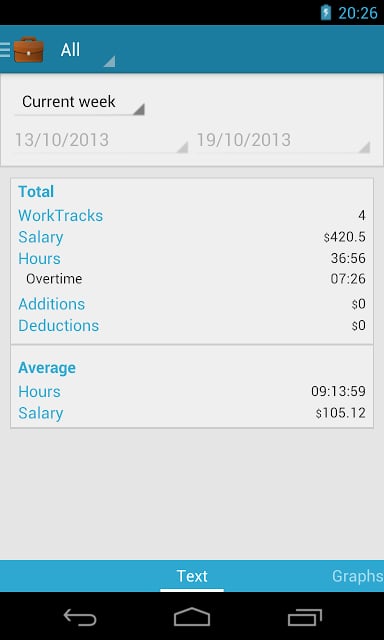 Work Track - Salary Calculator截图1