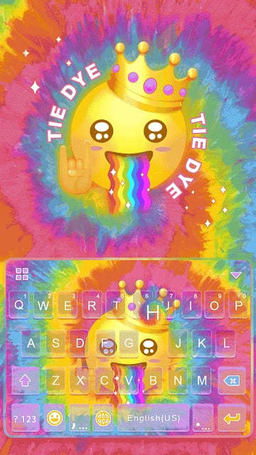 Tie Dye Themefor Kika Keyboard截图2