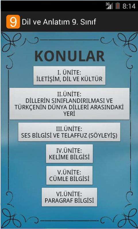 Dil ve Anlatım 9. Sınıf截图10