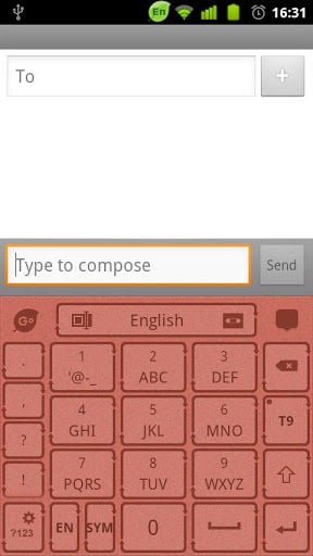 GO Keyboard Retro Card theme截图7