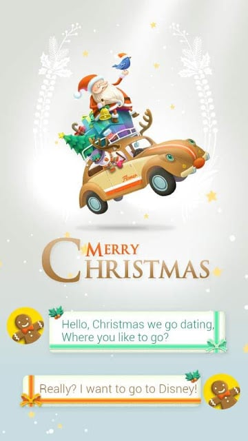 (FREE) GO SMS CHRISTMAS THEME截图2