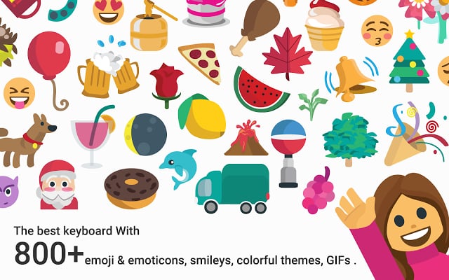 Fearless Emoji Keyboard Theme截图5