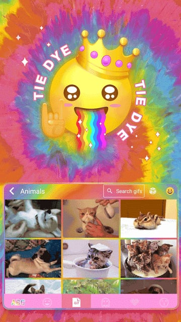 Tie Dye Themefor Kika Keyboard截图6