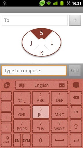 GO Keyboard Retro Card theme截图2