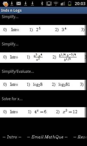 Indices &amp; Logarithms Practice截图2