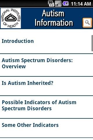 NIH: Autism Information截图1