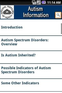 NIH: Autism Information截图