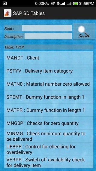 SAP SD Tables with Field...截图1