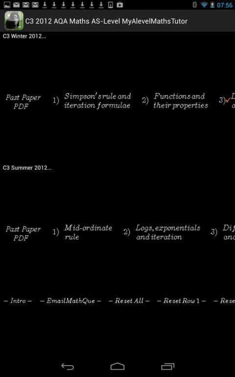 C3 2012 AQA Maths AS-Level MyAlevelMathsTutor截图6