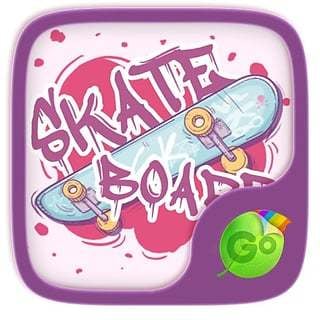 Skateboard GO Keyboard Theme截图1