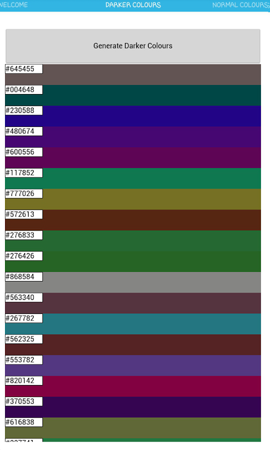 Hexadecimal Color Generator截图2