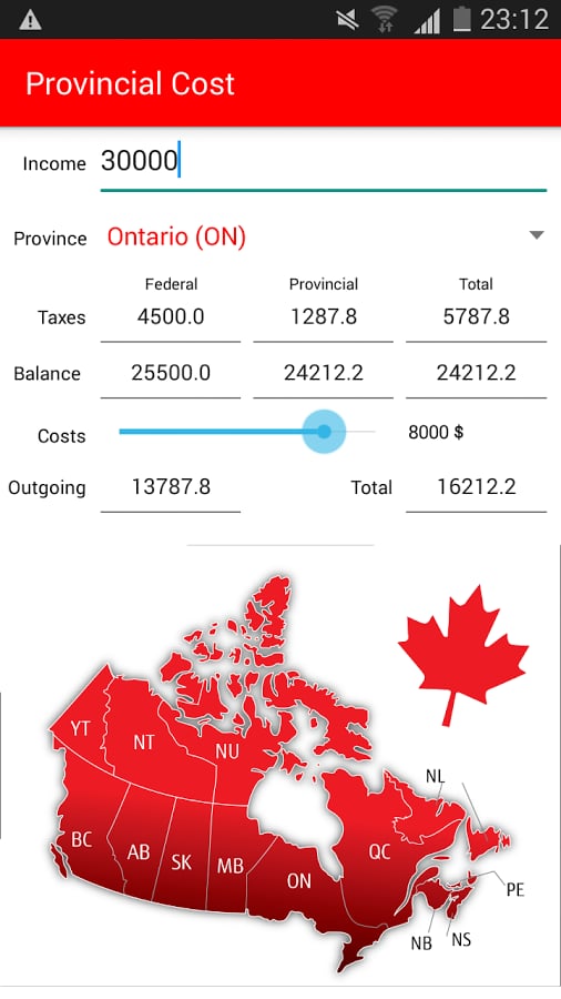 Provincial Cost截图3