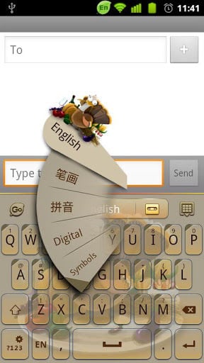 GO Keyboard Thanksgiving Day theme截图5