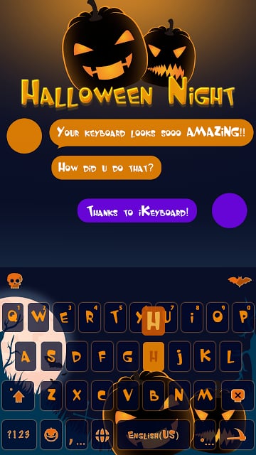 Halloween Night Keyboard Theme截图6