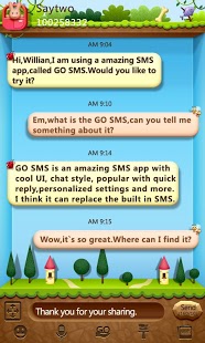 GO SMS PRO SkyWay ThemeEX截图3