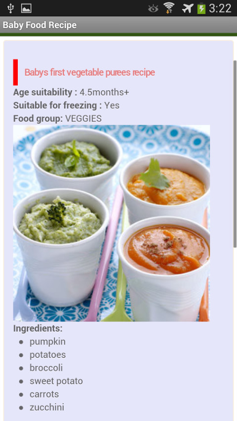 Baby Food Recipe截图3