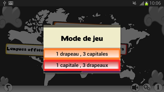 G&eacute;ographie Capitale Pays Quiz截图1