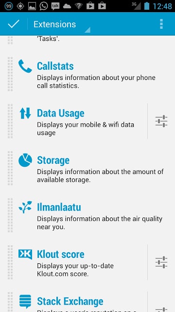 Dashclock Callstats Extension截图1