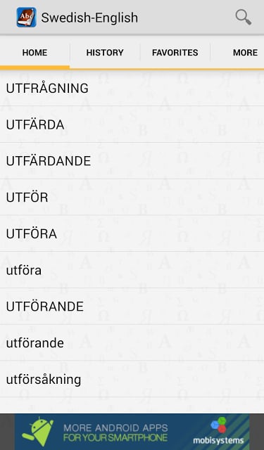 Swedish&lt;&gt;English Dictionary截图2