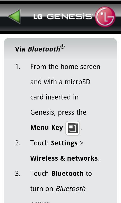 LG Genesis 760 User Guide截图5