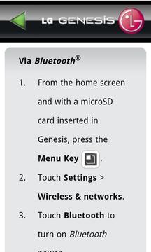 LG Genesis 760 User Guide截图