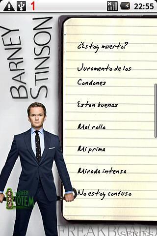 Barney Stinson Frases Espa&ntilde;ol截图1