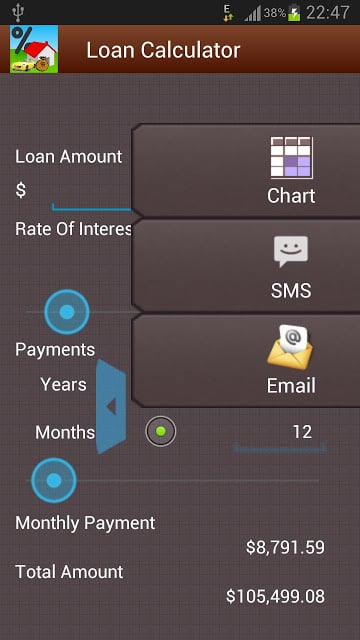 Bank Loan EMI Calculator截图2