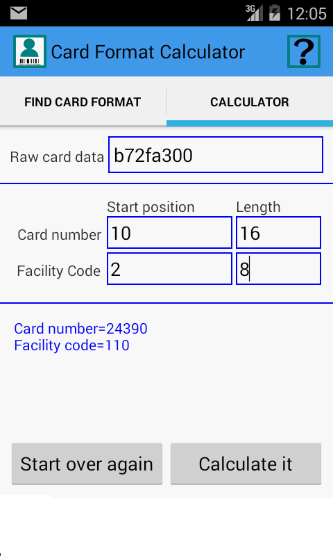 Card Format Calculator截图3