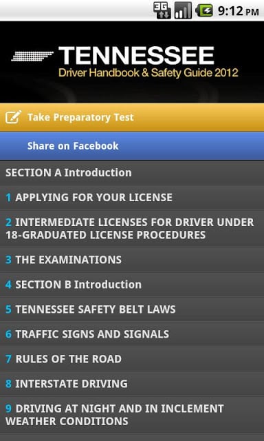 Tennessee Driver Handbook Free截图1