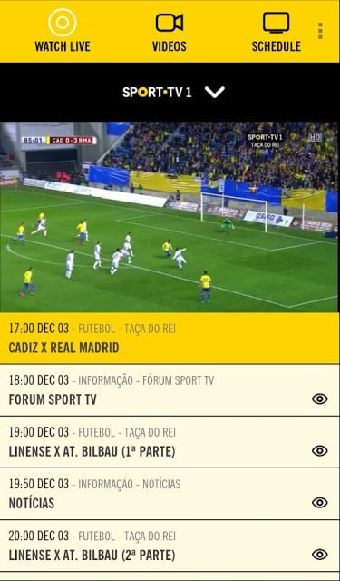 SPORT TV Multiscreen截图6