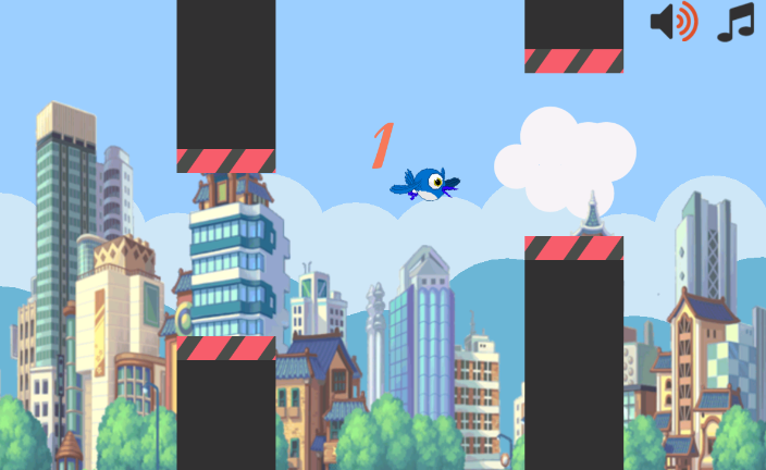 Flappy Blue Bird截图6