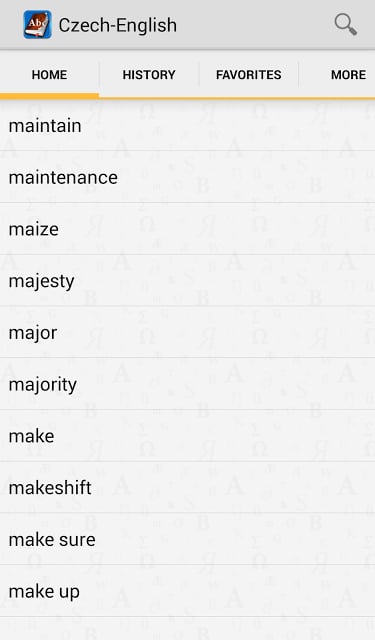 Czech&lt;&gt;English Dictionary截图2