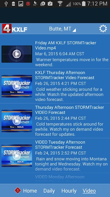 KXLF STORMTracker Weather App截图5