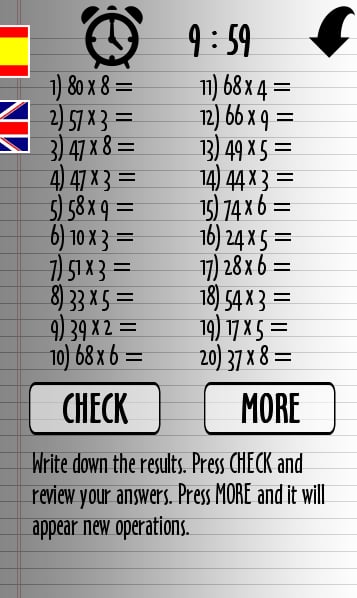 10 minutos tablas multiplicar截图2